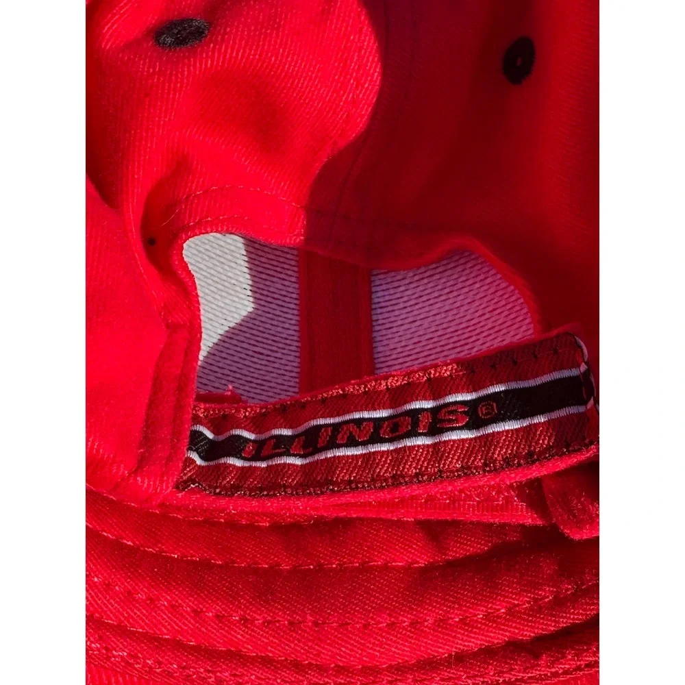 Indiana University Hoosiers Hat Red Embroidered IU NCAA Adjustable Cap Mens